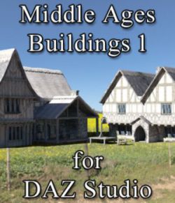 Middle Ages Buildings Set 1 for DAZ Studio