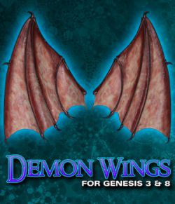 Exnem Demon Wings for Genesis 3 and Genesis 8