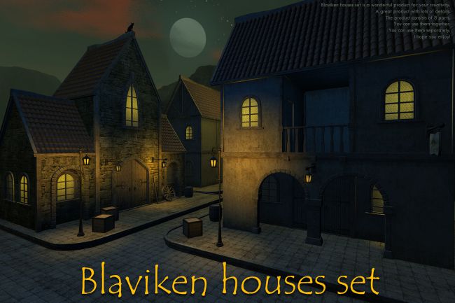 Blaviken houses set