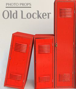 Photo Props: Old Locker for Poser and DS