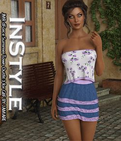 InStyle- JMR dForce Summer Town Outfit 3 for G8F