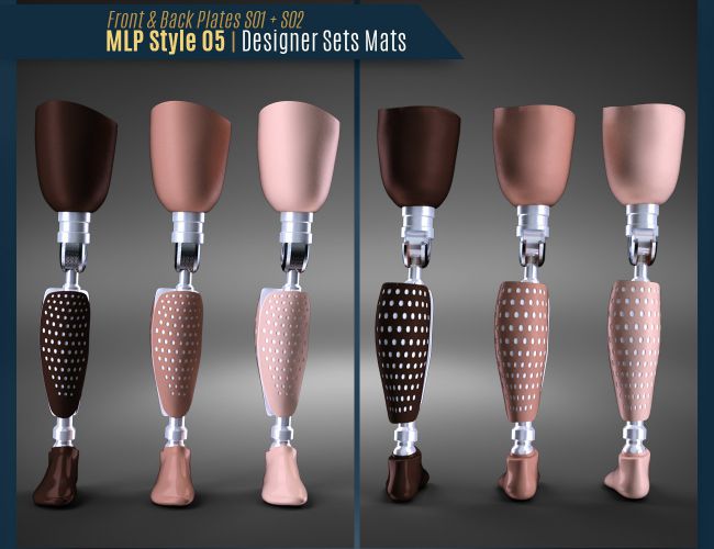 Sci-fi Leg Prosthetic for Genesis 8.1 Females