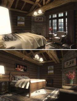 Log House Bedroom