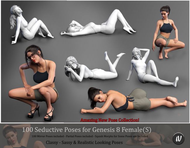 iV 100 Seductive Poses for Genesis 8 Female(s) 4.
