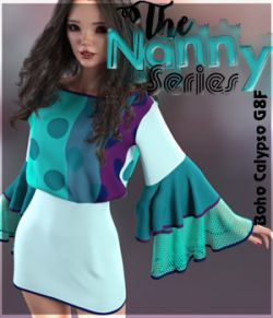 The Nanny Series:Boho Calypso Dress G8F