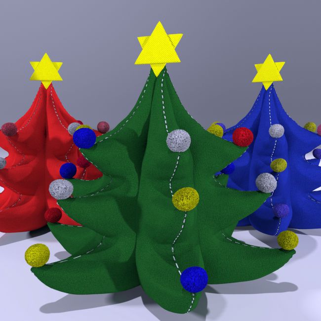 Plush Xmas Tree | 3d Models for Daz Studio and Poser