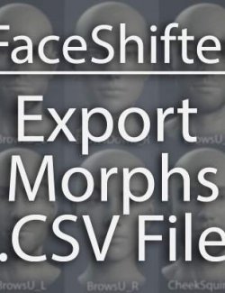 FaceShifter Morph Export .CSV