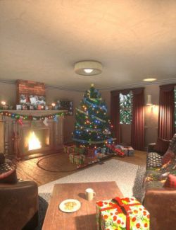 Cozy Christmas Living Room