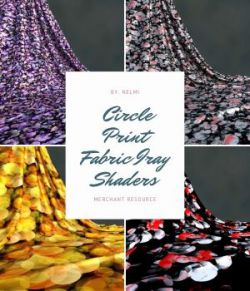 Circle Print Fabric Iray Shaders