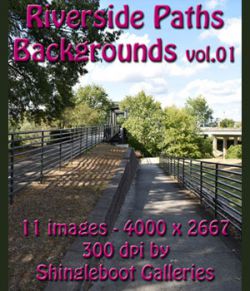 Riverside Paths Backgrounds vol.1