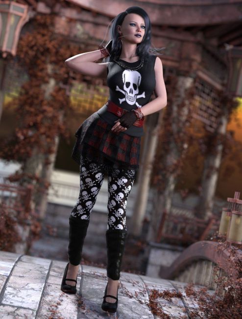 Goth Outfit for Genesis 8 Female(s)