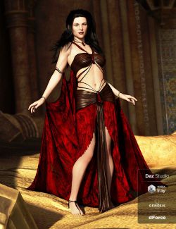 dForce Shadowdancer Outfit for Genesis 8 Female(s)