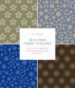 30 Flower Fabric Seamless Textures