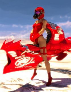 Speeder Bike and Outfit for Genesis 8 Female(s)