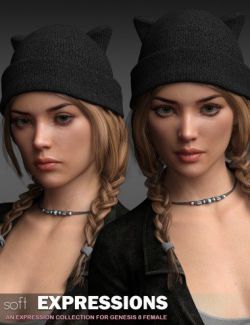 P3D Soft Expressions for Genesis 8 Female(s)