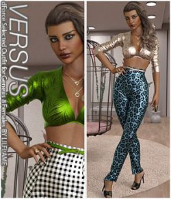 VERSUS- dForce Selected Outfit for Genesis 8 Females
