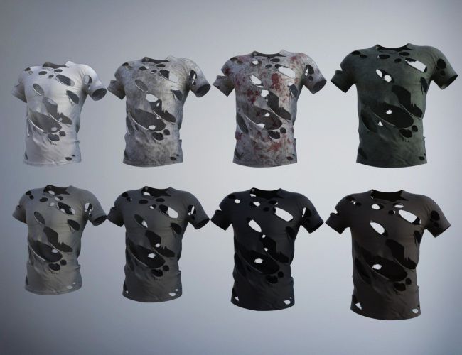 dForce Torn Clothes for Genesis 8 Male(s) | 3d Models for Daz Studio ...