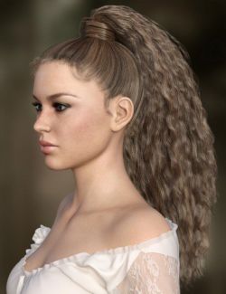 MRL Curly Ponytail for Genesis 8 Female with Color Mixing