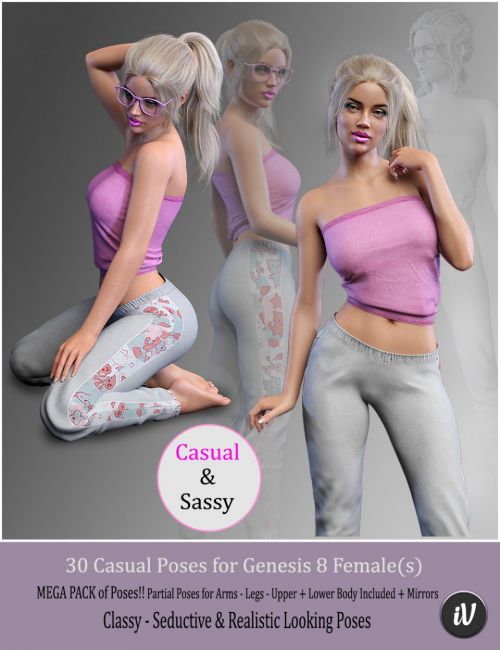 Model Me This 2 Poses for Genesis 2 Female(s) | 3d Models for Daz Studio  and Poser