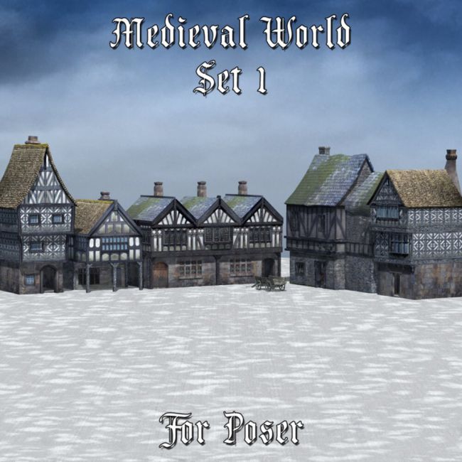 Medieval World Set 1 for Poser