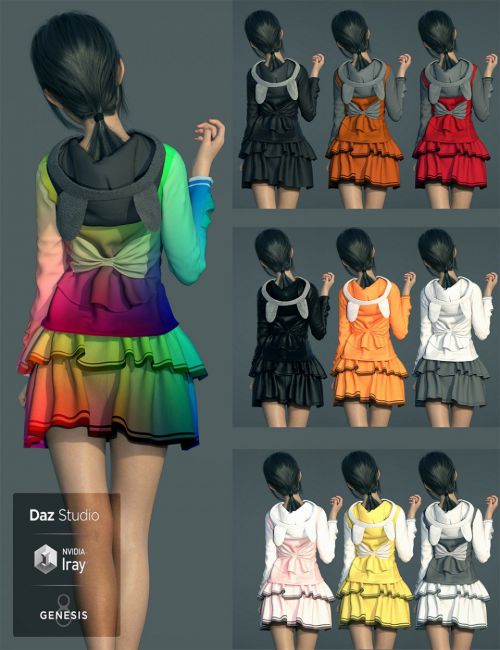 Daz Studio 3D dForce Futuristic Dress