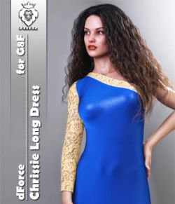 JMR dForce Chrissie Long Dress for G8F