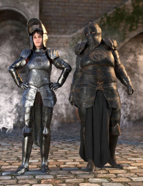 realistic female plate armor