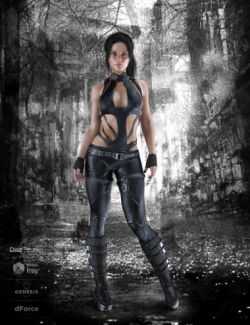 X-Fashion Tactical Touch Outfit for Genesis 8 Female(s)