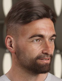 Short Fade Hair for Genesis 3 and 8 Female(s) and Male(s)