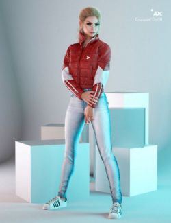 AJC Cropped Style Outfit For Genesis 8 Female(s)