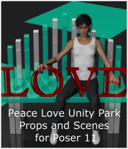 Peace Love Unity Park for Poser 11