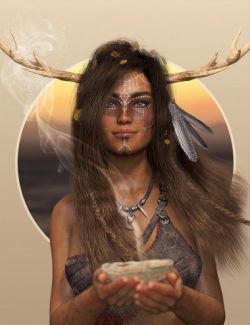 Deer Lady Hair for Genesis 3 and 8 Female(s)