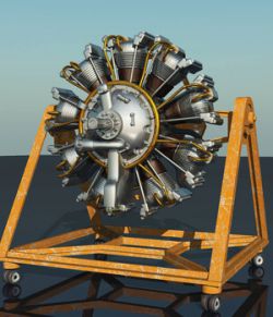 MS20 Wright Cyclone 9 Radial Engine for Vue 9