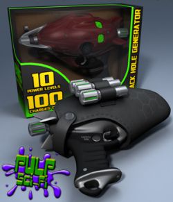 Pulp SciFi Pistol for Poser and DS