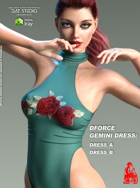 dForce Gemini Dress for Genesis 8 Female(s)