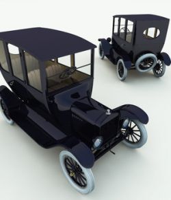 1920 Model T Center Door for Poser