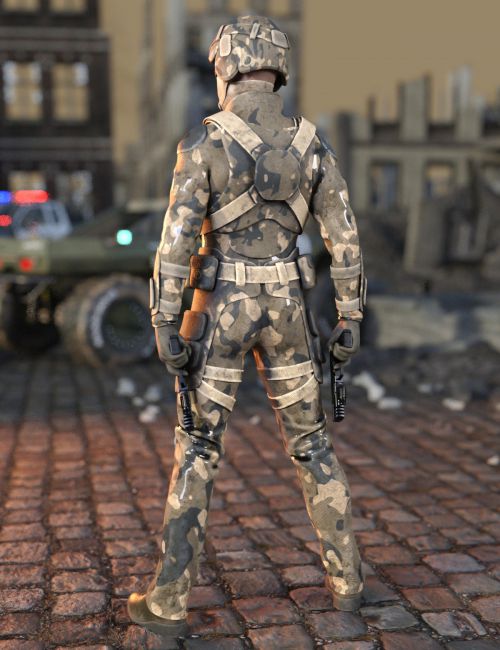 Assault Soldier Outfit for Genesis 8 Male(s)