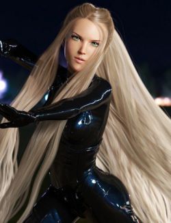 Turbulent Tail Hair for Genesis 3 and 8 Female(s)