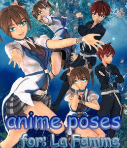 Anime Poses for La Femme Anime Boy and La Femme Anime Girl