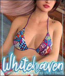 Whitehaven for Sexy Bikini for Genesis 8 Females