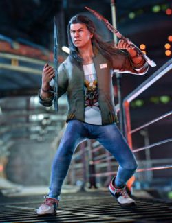 dForce Street Blade Outfit for Genesis 8 Male(s)