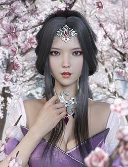 Ruyun and Ruyun Hair for Genesis 8 Female(s)