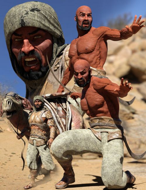 Bedu Desert Warrior HD Character for Genesis 8 Male
