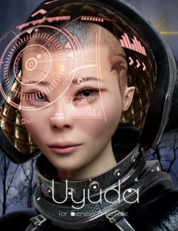 Uyuda - Human-Alien Hybrid Morph for Genesis 8 Female