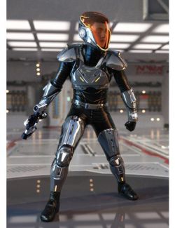 Sci-Fi Guard Outfit for Genesis 8 Male(s)