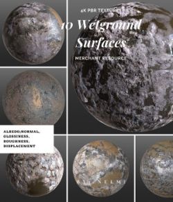 10 Wet Ground Surfaces PBR Textures