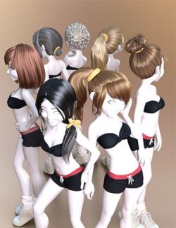 Toon Generations 4 Hair for Genesis 8 Female(s)