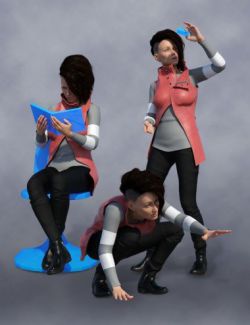 Scientific Pose Pack for Aubrey 8 and Genesis 8 Female(s)