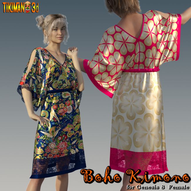 Click here to see preview images for "dForce Boho Kimono For Genesis 8 Female" dForce Boho Kimono For Genesis 8 Female
