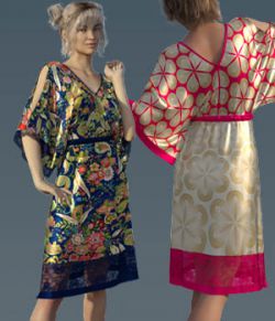 dForce Boho Kimono For Genesis 8 Female
